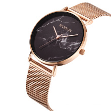 Fashion Wrist Watch Women Luxury Stainless Steel Quartz Marble Watch